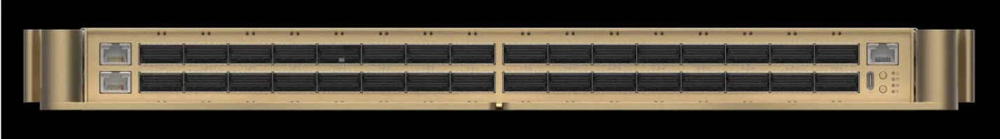 Figure 11. 1U MGX ETL 交换机托盘为 MGX ETL spine 提供 Spectrum-X Ethernet 连接
