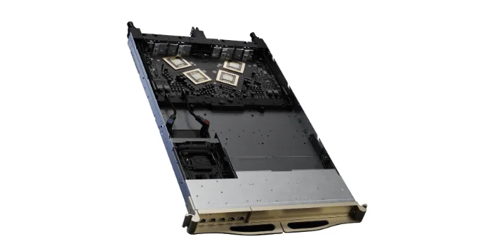Figure 7. NVIDIA Vera Rubin NVLink 交换机托盘